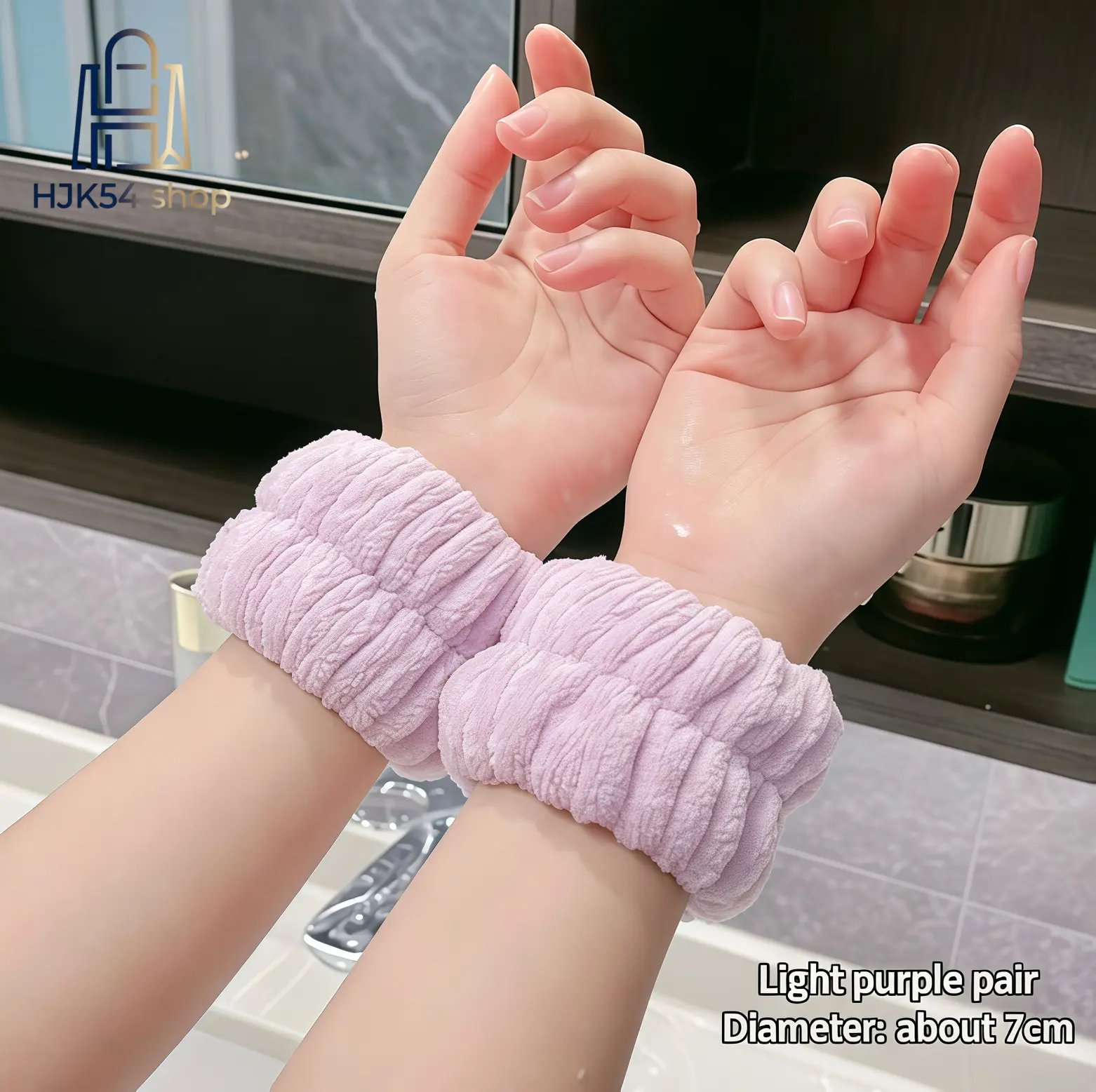 3PCS Microfiber Coral Fleece Spa Wristbands & Headband Set, Absorbent Elastic Accessories for Face Washing, Makeup, Self Care Kit, Fabric, 3 Colors Mixed And Shipped Randomly, 3 Pieces Total