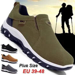 Wear-resistant Outdoor Trekking Shoes for Men Comfortable Casual Outdoor Sports Shoes Hiking Camping Shoes Men's Suede Leather Shoes