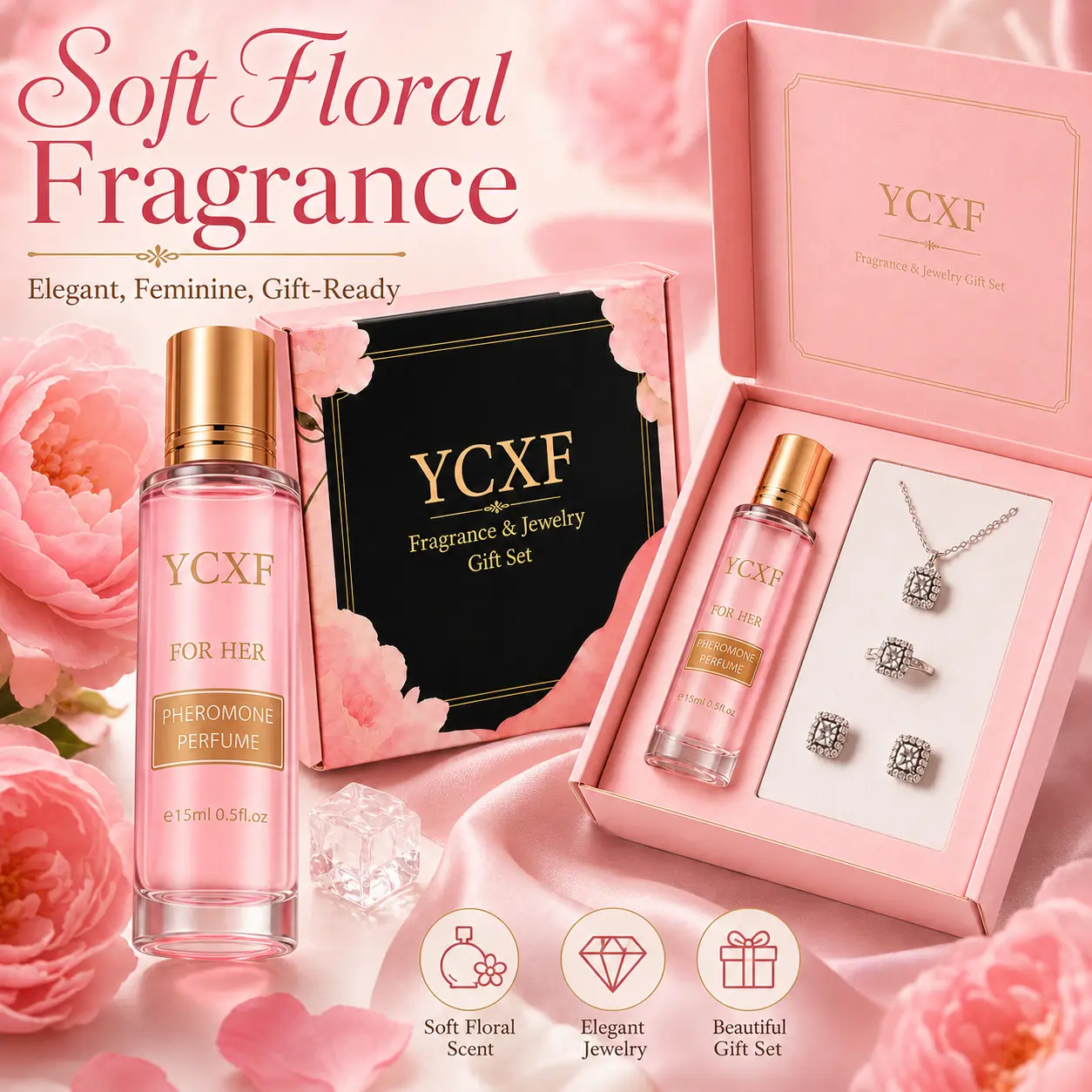 (Perfume & Accessories Set) Pheromone perfume—Aphrodite’s pheromone fragrance, specially formulated for women; a pheromone oil to attract men; roll‑on pheromone oil; women’s pheromones.