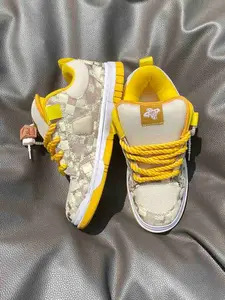 Large Size Low Top Sneakers Lemon Thick Sole Bread Shoes Winter Casual Sport Skate Shoes Unisex Vintage Streetwear