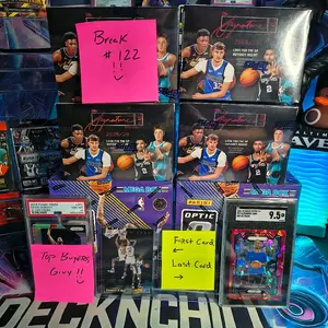 DeckNChill91 PYT #122 2x 2024/2025 Optic Basketball Megas, 4x 2025/2026 Signature Class Blasters, Sports Cards Packs