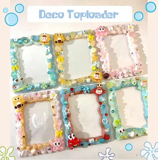 Decorated Trading Card Toploader, Decoden, Collectibles Accessory (See Product Description)