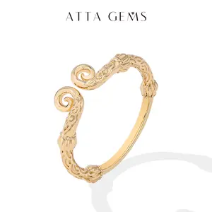 ATTAGEMS Total Weight 2 Grams Classic Daily Wear Real 925 Sterling Silver Ring for Gift Fine Jewelry R299