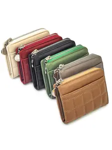2026 Spring Summer Mini Handheld Wallet, Wallet With ID, Fashion Patchwork Multifunctional Clutch, Large Capacity Zipper ID Holder, Lightweight Travel Gift
