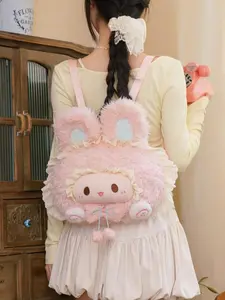 Stylish Versatile Bag Soulja Girl Backpack Rabbit Big Head Bun for Adults Cute Fluffy Design