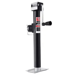 TYT 5000lbs Weld On Pipe Mount Swivel Trailer Jack, 15" Vertical Travel Trailer Tongue Jack for Boat Trailer, Pop-up Camper, Small Travel Trailer