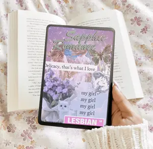 Sapphic Romance Kindle Insert - Three Sizes - Optional Lamination