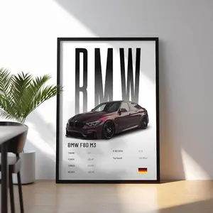 [Sale Up To 50%] [Free ship] Free Ship. Unframed Bmw F80 M3 Poster