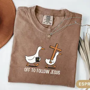 Christianity Shirt Silly Goose Shirt Comfort Colors Funny Christian Tee Jesus Christ Shirt Youth Group Gift Catholic Teen Confirmation Gift