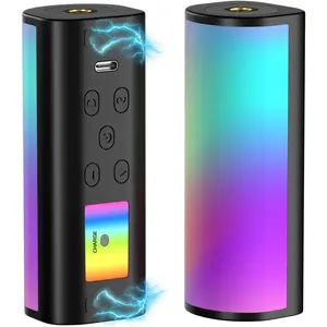 Handheld Light Wand, 360?Full RGB Mini LED Video Light Stick,1200mAh 2500-7000K 13 Effect Dimmable Camera Tube Light for Video Recording Studio Photography  YouTube Vlog