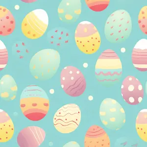 Easter Eggs Pattern 11 Quilting Cotton Fabric