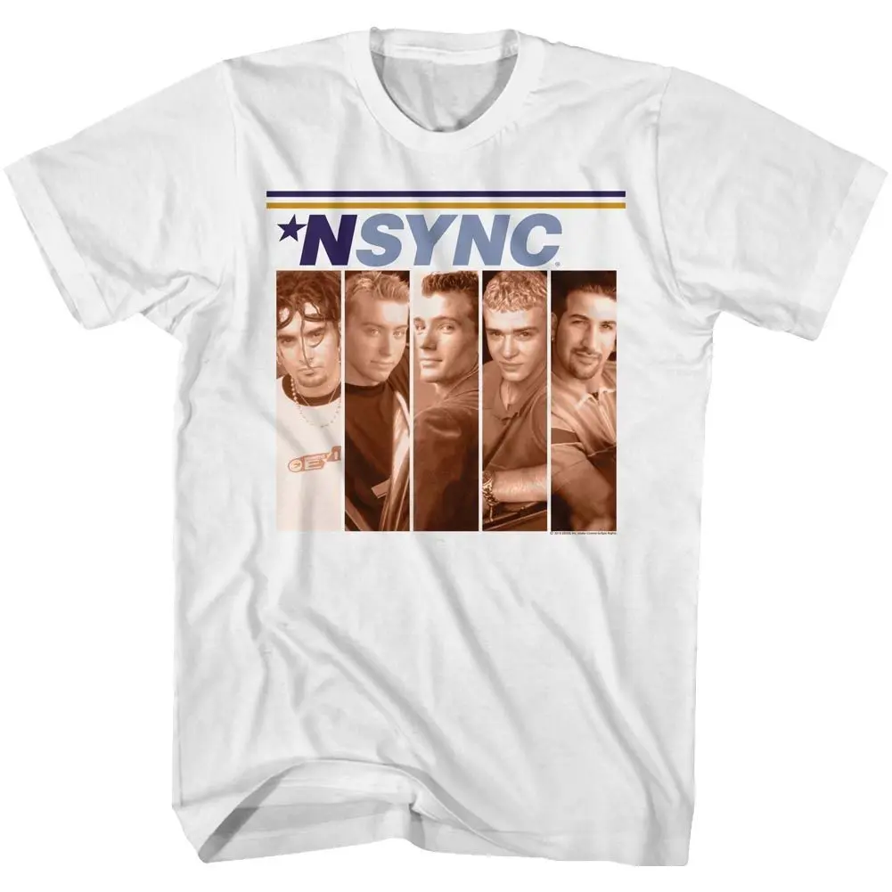 NSYNC Album Cover Boxes White Pop Music Boy Band Shirt T-Shirt S-6XL