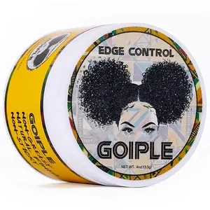 GOIPLE Pineapple Edge Control Wax 4 oz - Non-Greasy, Long-Lasting Haircare Gel for All Hair Types, Organic Ingredients, 24-Hour Hold, Flawless, Soft, Convenient for Beginners