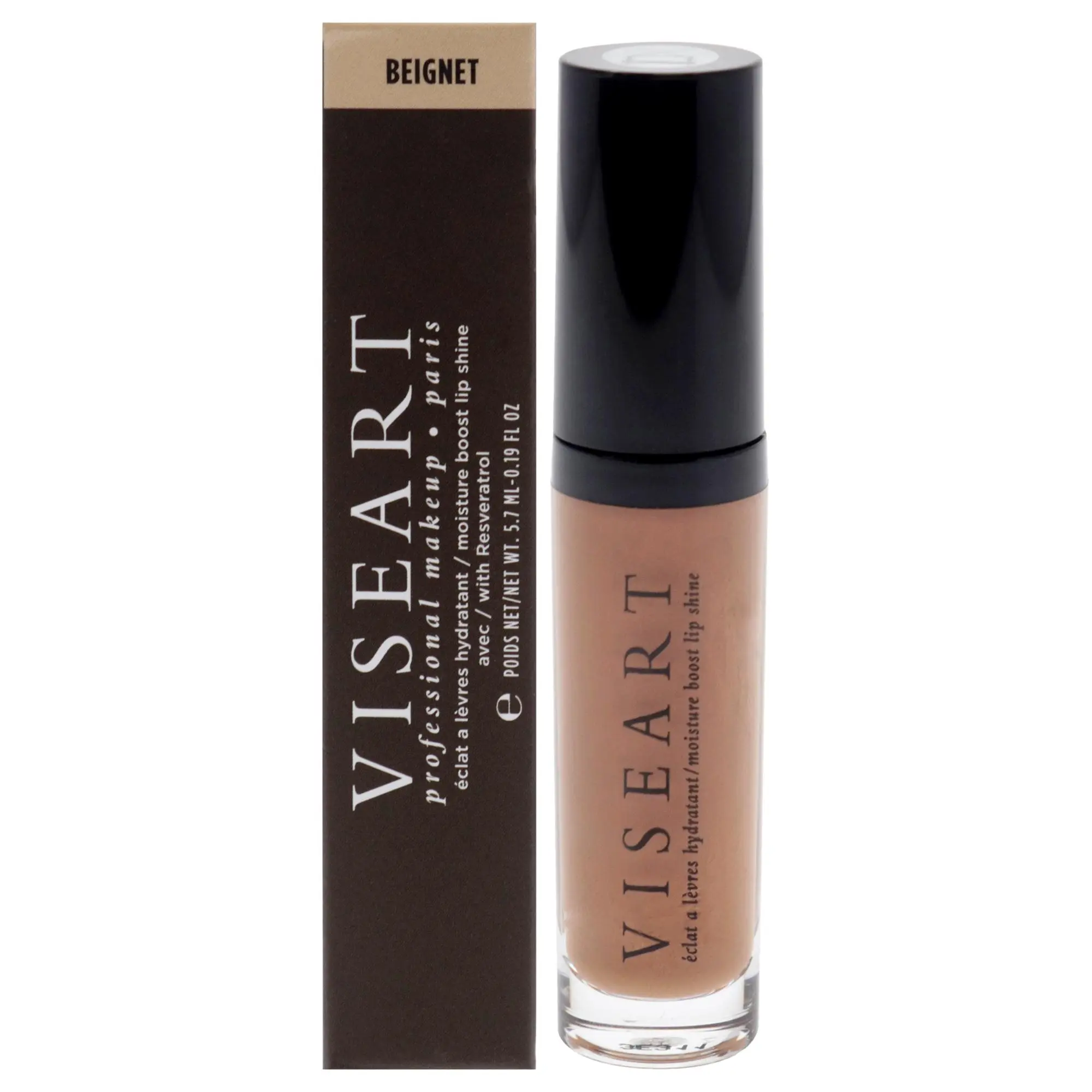Viseart Paris Moisture Boost Lip Oil - Beignet, Women's Hydrating Lip Care, 0.19 fl oz Single Bottle, On-the-Go Simple Look