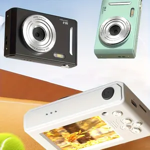 Vintage HD Front & Rear Dual Camera Entry Level Long Life CCD Camera 2 Styles Available (Without Memory Card & with 32G Memory Card)-Multi-colour-1pc