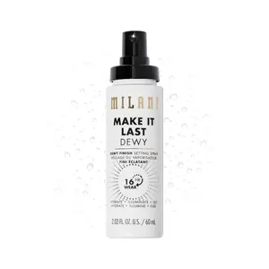 Milani Make It Dewy Setting Spray 3 in 1- Hydrate + Illuminate + Set (2.03 Fl. Oz.) Makeup Cosmetic Moisturizer Moisture Moisturizing Hydrating