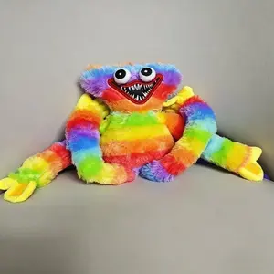 42cm Rainbow Huggy Wuggy Plush Poppy Playtime Horror Game Stuffed Toy Soft Plushie Doll for Kids Adults