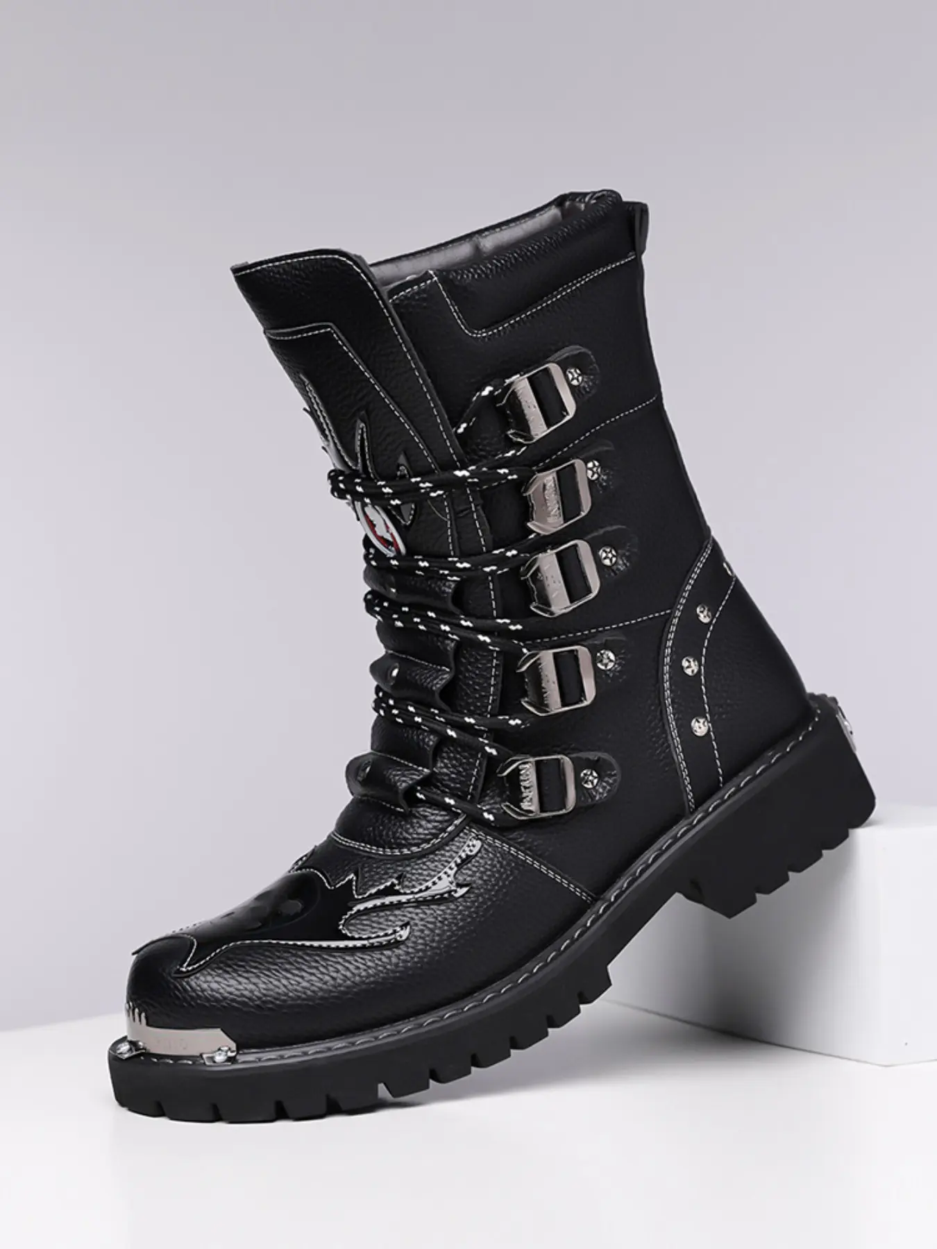 y2k male boots - TikTok Shop