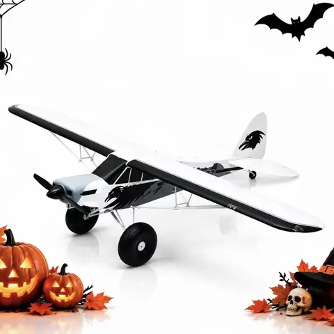FMS 1700mm PA-18 Super Cub V2 PNP/RTF Remote Control Plane - Hobby Grade Bushplane, Carbon Fiber Model Airplane, Beginner-Friendly Outdoor Toy with Functional Flaps (RTF: Plane, Remote, Battery, Charger; PNP: No Transmitter, Receiver, Battery, Charger)