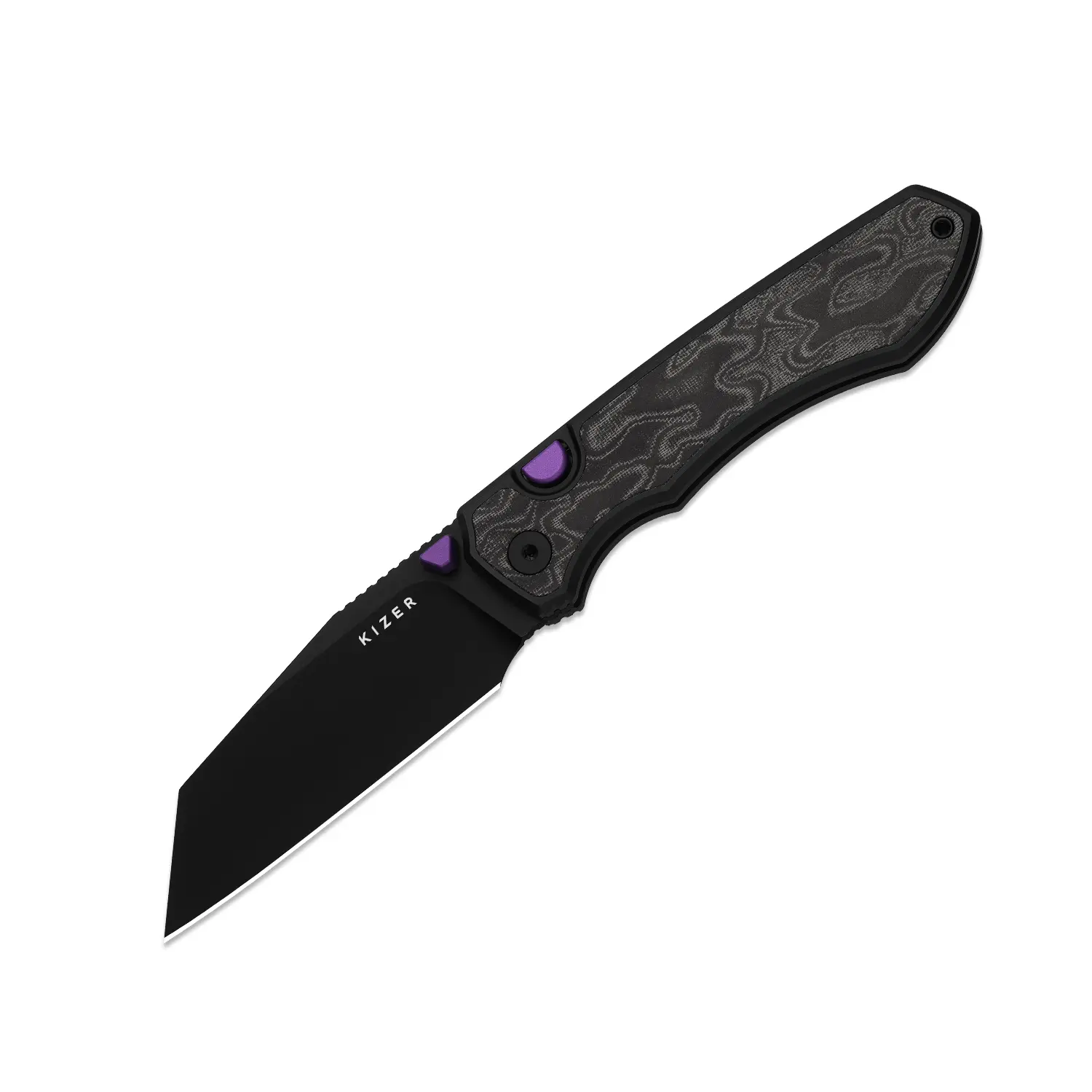 Kizer WHARN ING Ki3738A2 S45VN Steel Aluminum & Norplex UltreX Micarta Handle