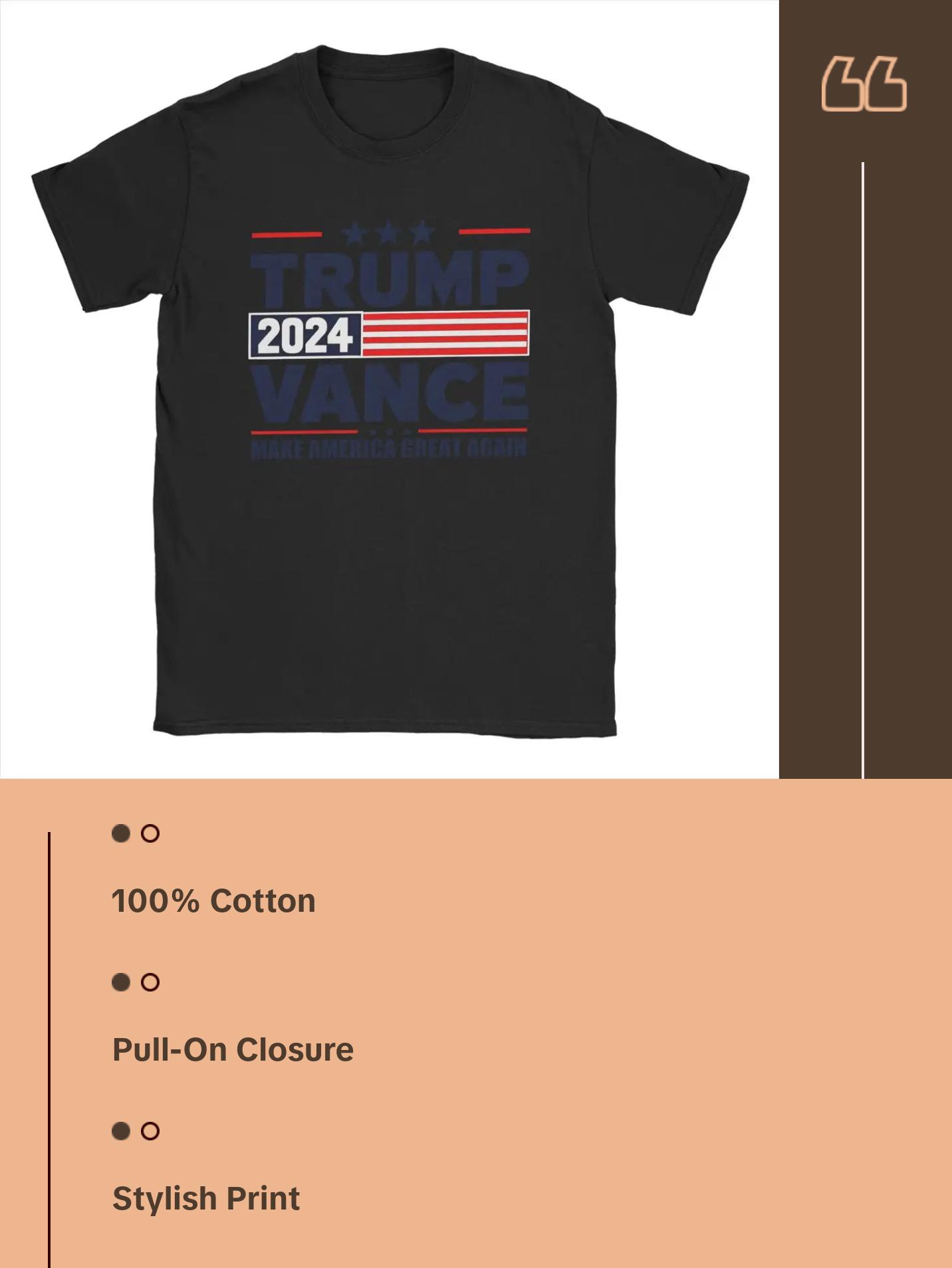 High Quality Vintage Cotton Trump  T-Shirts