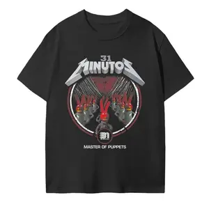 Master of Puppets 31 Minutos T-Shirt, Vintage Mexican T-shirt, Gift For Fans, Full Size, Full Color.