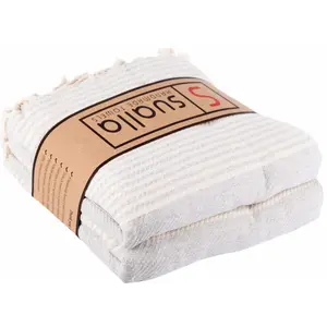 Sualla 100% Cotton - Marmaris Turkish Towel - Silver Grey (Set of 4)