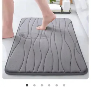 Bathroom rug memory foam