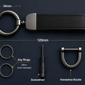Custom Car Logo Keychain | Premium Suede Leather | Luxury Metal Key Ring | Personalized Car Accessory | Perfect Gift