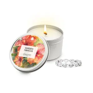Garden Hibiscus 5.5oz Tin Jewelry Candle Garden Hibiscus 5.5oz Tin Jewelry Candle