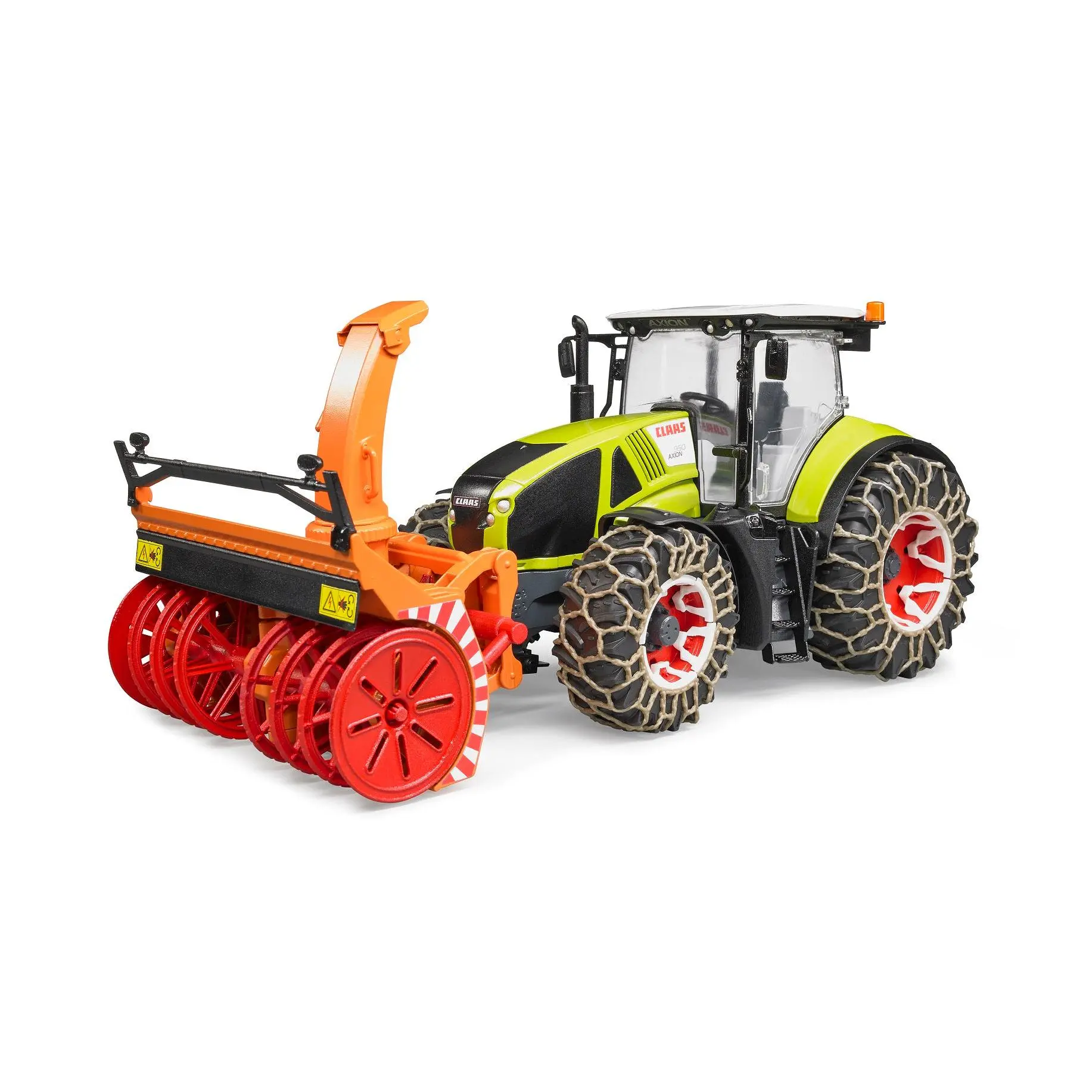 Bruder 03017 Claas Axion 950 w/ Snow Chains and Snow Blower 26.10.10