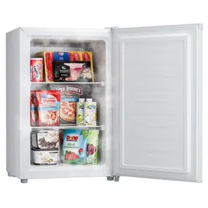 Upstreman mini freezer 3.0 Cu.ft Small Mini Freezer Upright with Reversible Door Fast Cooling 5 Thermostat Ice Trays Defrosting Tools for Home Dorm White UP30 Compact Design Efficient Cooling