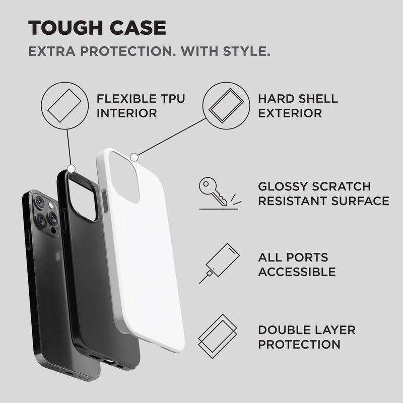 Tough Phone Case: Cute Floral Yoshitomo Nara Japanese Aesthetic Collage Design. Shockproof Heavy Duty Protective Cover for iPhone 11, 12, 13, 14, 15, 16, 17 Pro Max Plus.