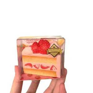 Slow-rebound simulated strawberry cake PU squishy soft stress-relief toy