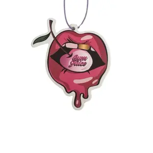 Gym Juice 3Pack Air Fresheners Queen of Tarts Design Fruity Scents Long Lasting Fragrance Eco Friendly Car Diffuser