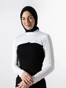 Fashion Shoulder Sleeve Shawl, Versatile Neck Cover Topper, Elegant Plain Design, Perfect for Layering, Women's Clothing Accessory