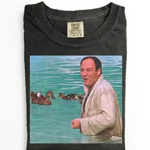 Tony Soprano Duck Pond Comfort Colors T-shirt, Vintage Sopranos Shirt, Iconic Tony Soprano Scene, Gift for Sopranos Fans, Retro TV Show Streetwear, Unisex Fan Gift