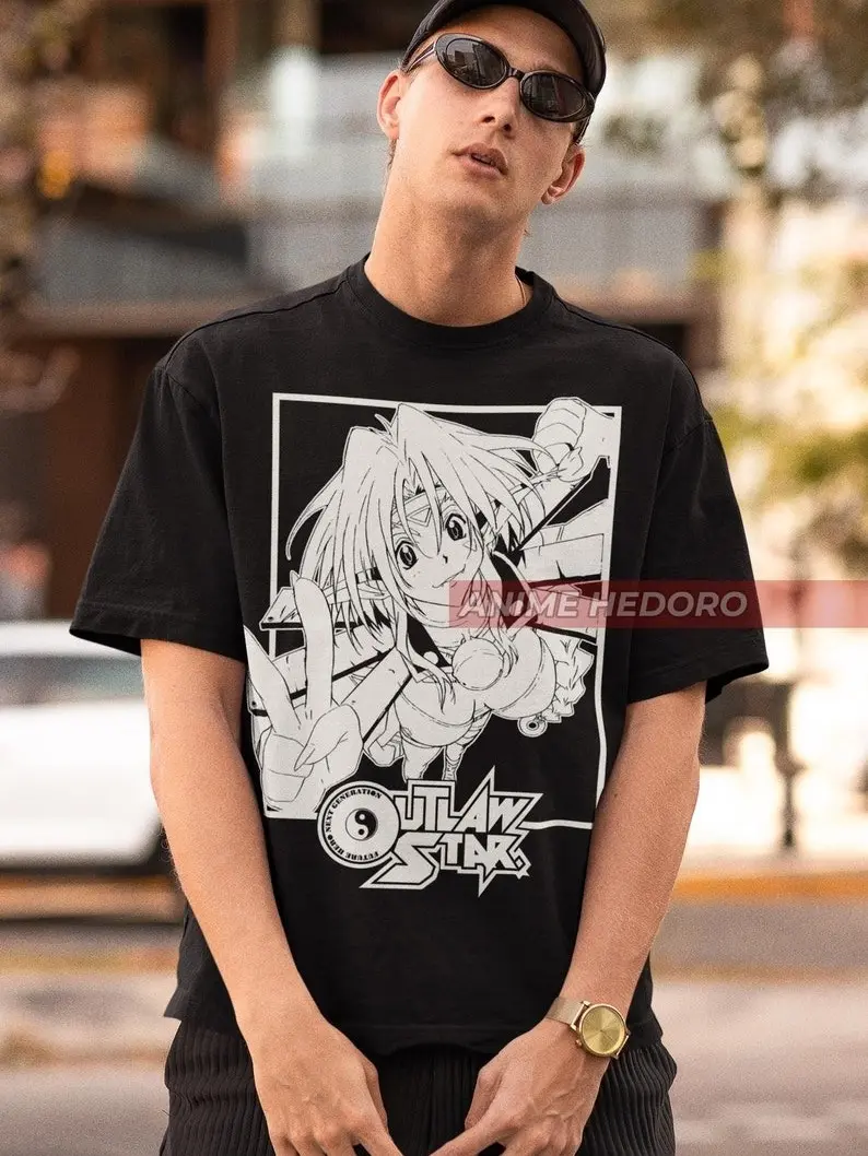 Unisex Outlaw Star Aisha Clanclan 90s Anime T-Shirt, Retro Manga Waifu Shirt