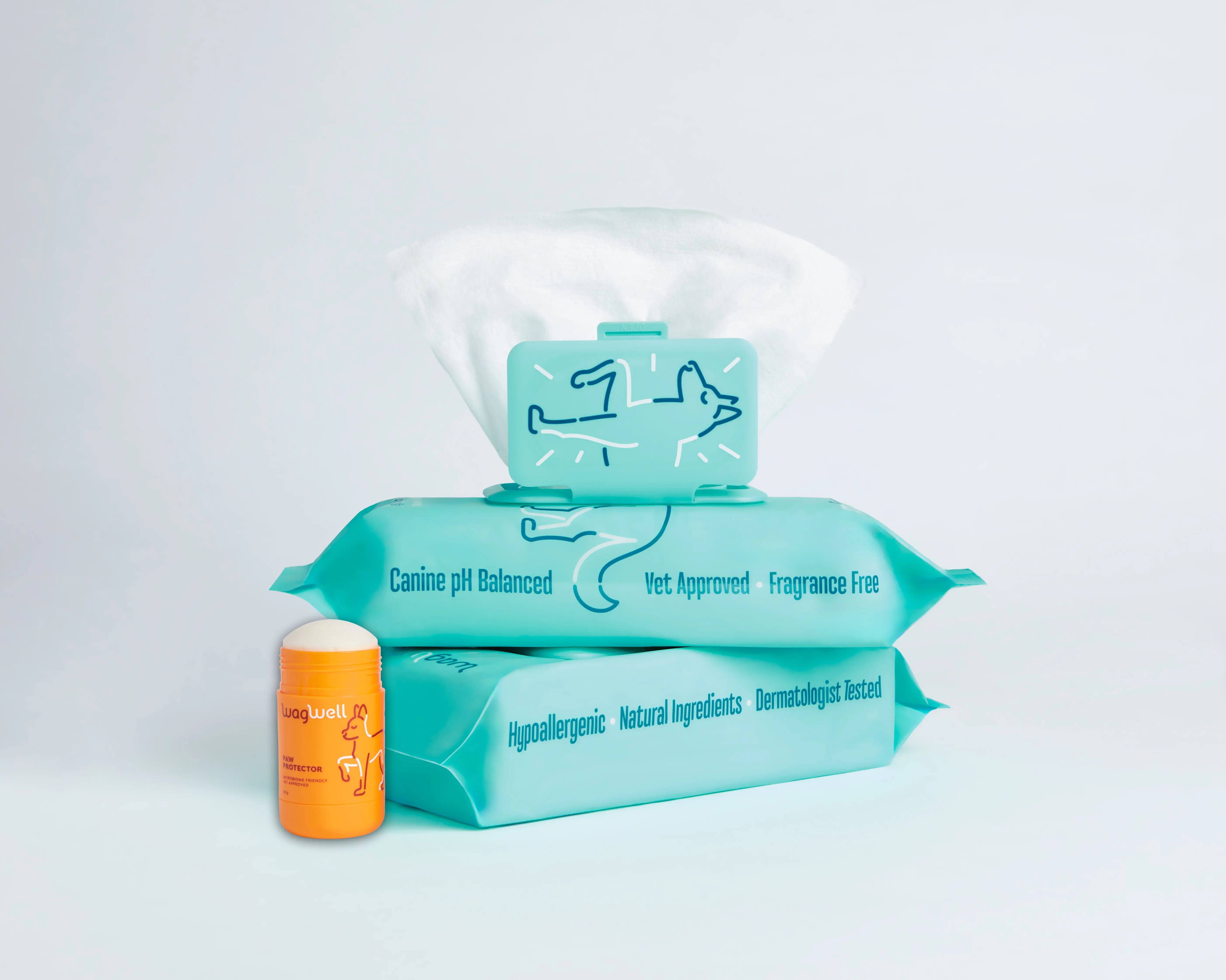Vet-Approved Pet Grooming Wipes Bundle - So Fresh So Clean Supplies for Dog Skin Hydration, Freshness Boost