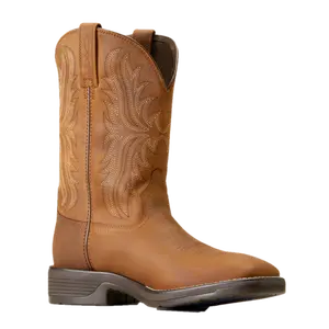 Ariat Men's Performance Ridgeback Oily Distressed Tan Western Boots 10046982