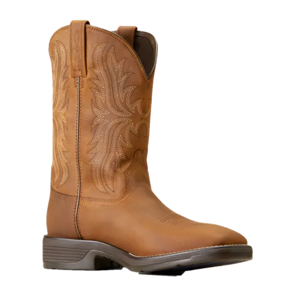 Ariat Men's Performance Ridgeback Oily Distressed Tan Western Boots 10046982