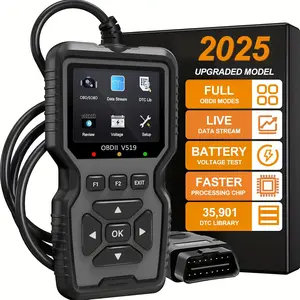 OBD2 Scanner Diagnostic Tool  Check Engine Code Reader with Reset Professional OBD II/EOBD, Live Data, Mode 6, Mode 8 & I/M Readiness Odb2 Auto Scan Tool for All  After 1996, 2025 Upgraded