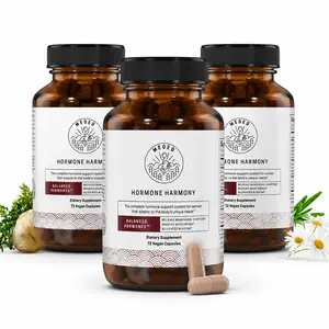 Medora Hormone Harmony - Natural Hormonal Support for Women 72 Vegan Capsules for Balance Mood Sleep & Energy during Menopause Healthcare Supplement for Menstrual Cycles Fitness