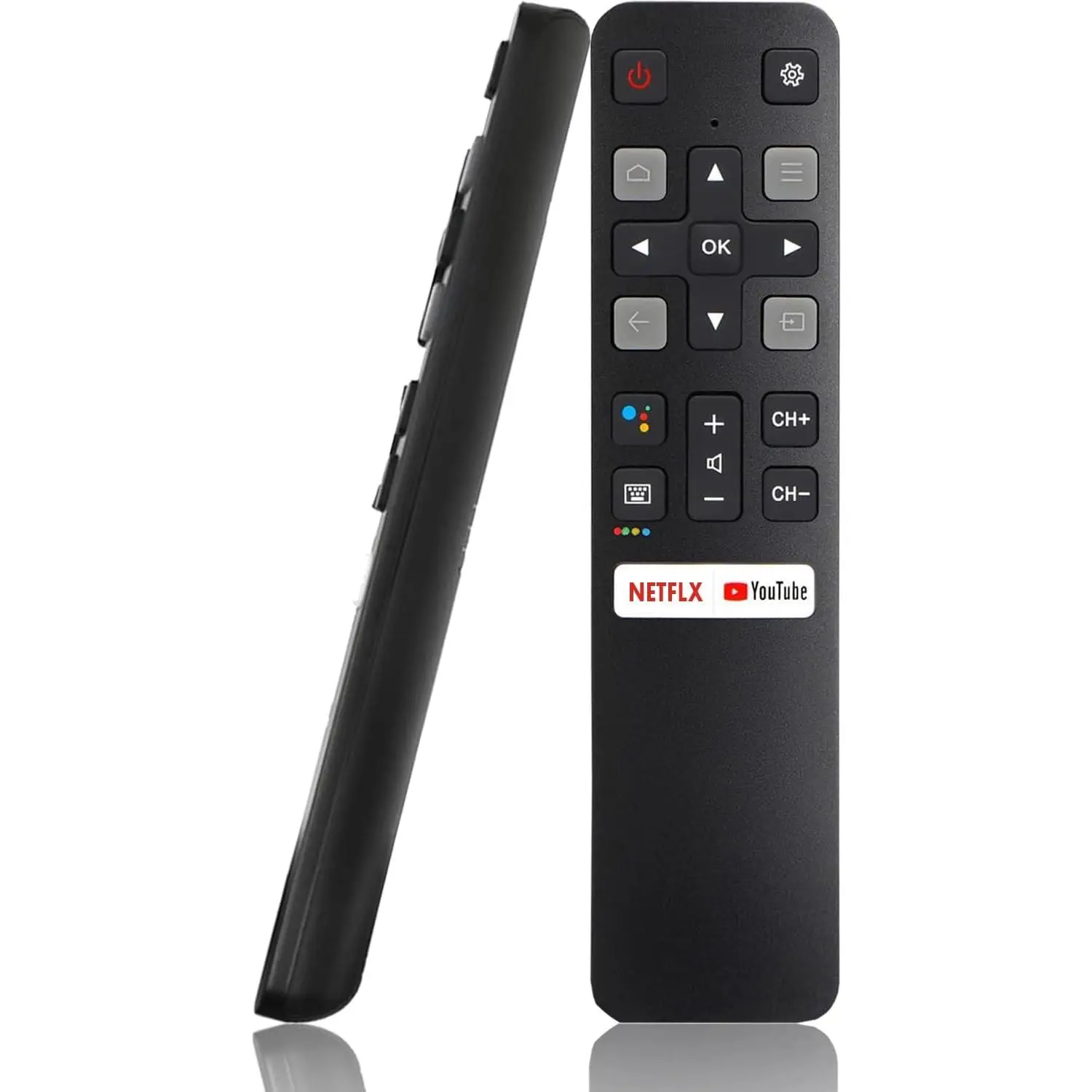 Remote Control (RC802V FNR1) Replacement for All TCL TV, Compatible for All TCL LCD LED QLED 3D 4K UHD  TV with Shortcut Buttons, Without Voice Function