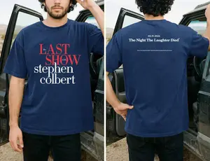 The Last Show With Stephen Colbert 2026 T-shirt, Late Night Comedy Tee, Funny TV Show Graphic Tee