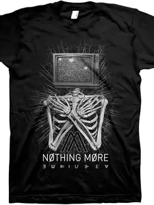 Nothing More Band T-Shirt for Adults - Black Short Sleeve Graphic Tee for American Metal Rock Band.Unisex Design for Both Men And Women, Featuring a Printed Style for Summer , Made from Pure 220G Fabric