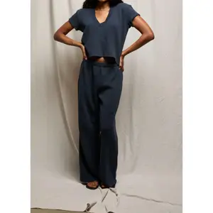 PERFECT WHITE TEE Shane Waffle Pant - Navy