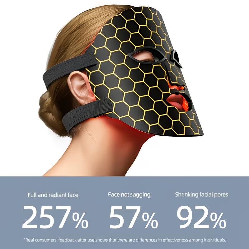 Red Light Therapy for Face Red Light Mask Infrared LED Mask Light 660nm & 850nm Near Infrared Light Therapy Mother's Day Gifts for Her