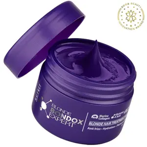 Nutree Blonde Bondox Expert Hair Mask 2.82 oz – Hydrating and Anti-Frizz Treatment Conditioner Haircare Oil Shampoo Lactic Platinum Radiant Repair