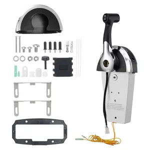 【FathersDayGift】 VEVOR Boat Throttle Control, 8M0059686 Top-Mounted Outboard Remote Control Box for Mercury PT 2-Stroke, Marine Throttle Control Gear Box with Power Trim Switch